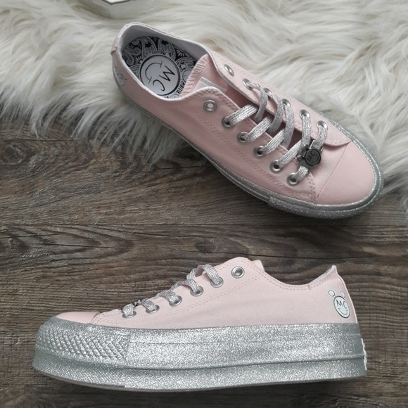 NEW Converse Miley Cyrus All-Star Glitter Platform - Picture 7 of 8